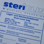 Stericlin Dust cover packaging